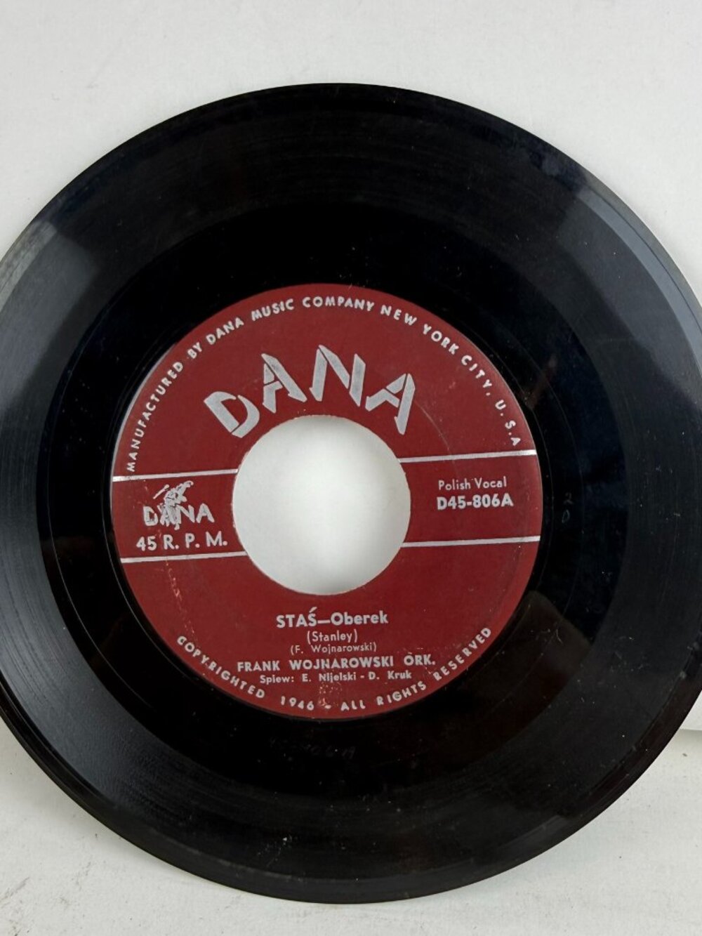 Frank Wojnarowski Ork –Staś(Stanley)/Kopalnia Złota 7" 45 RPM Vinyl Dana D45-806